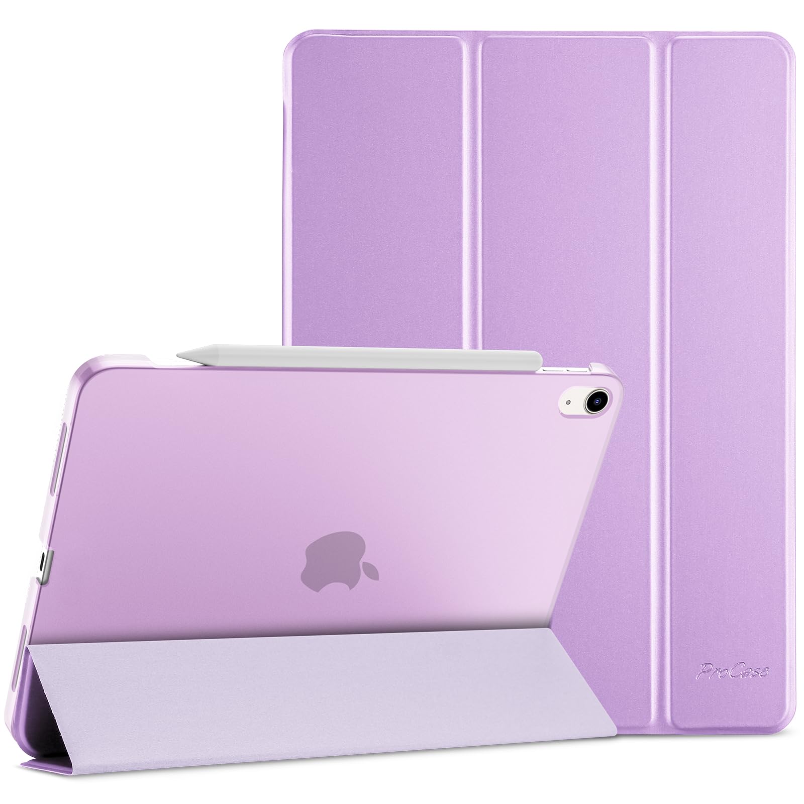 ProCase for iPad Air 11-inch Case (M3/M2) 2025/2024, Slim Trifold Smart Case for iPad Air 7th/6th/5th 2022/4th 2020 Gen, Protective Cover Auto Sleep/Wake -Violet
