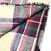 Large Tartan Fashion Women Scarf Lovely Best Gift Warm Plaid Blanket Scarf Wrap Shawl (pink)