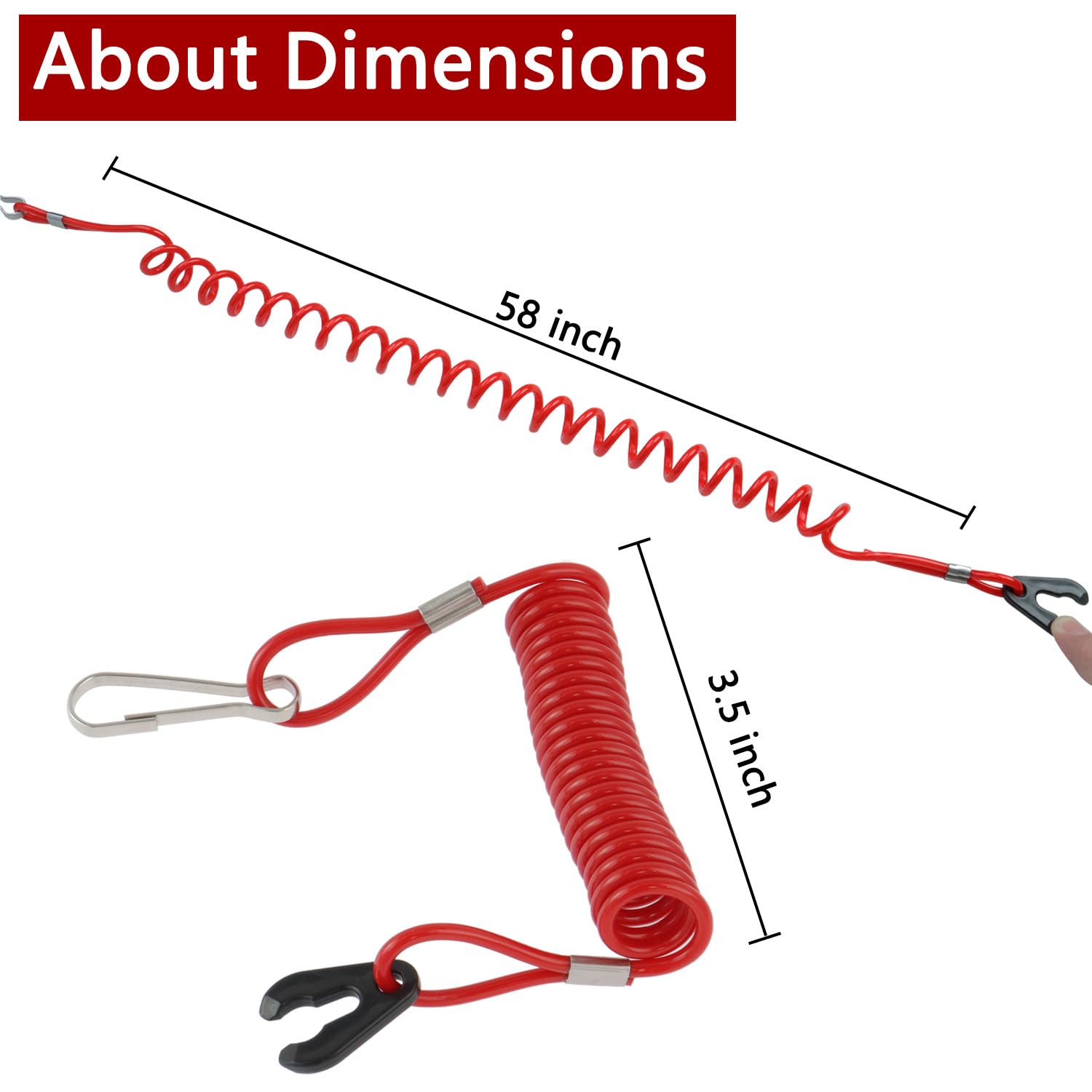 Emergency Stop Switch Replacement Boat Engine Kill Switch Lanyard -  Replacement Safety Tether For Yamaha, Mercruiser, Honda & Tohatsu Kill  Switch For Car