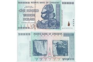 Zimbabwe Currency Collector's Item: 100 Trillion Uncirculated Commemorative Note