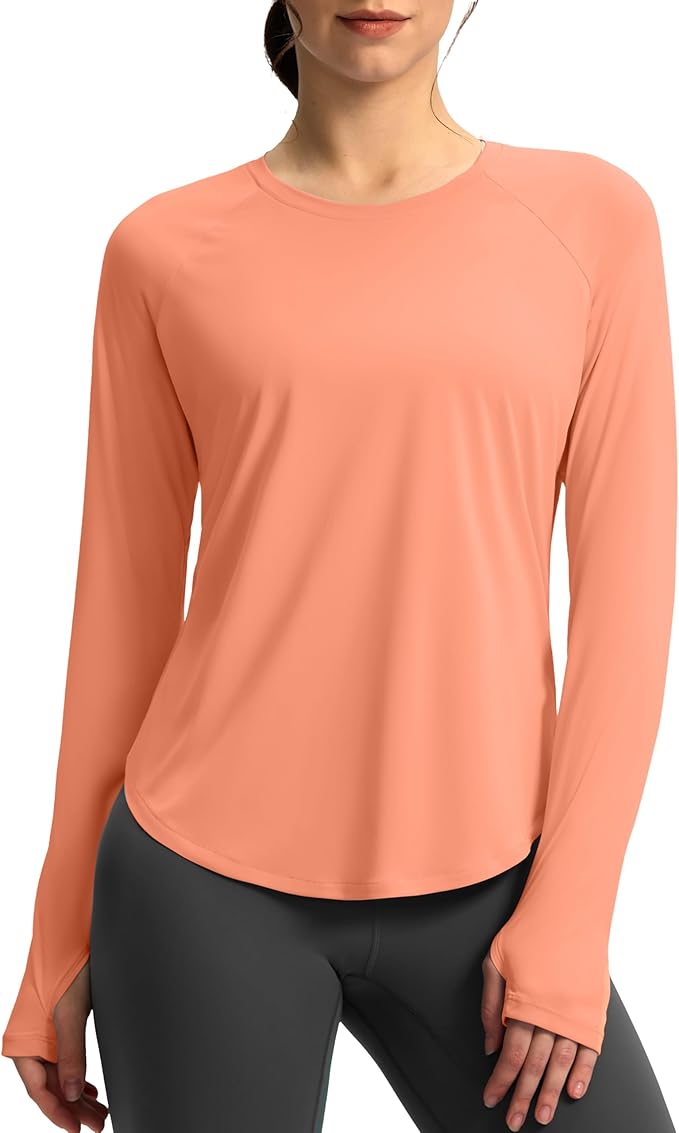 Soothfeel Womens Sun Shirts UPF 50+ UV Protection Lightweight Quick Dry Long Sleeve Workout Hiking Tops Outdoor