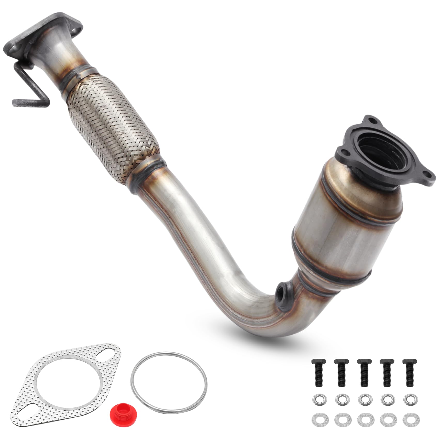 FOMIUZY High Flow Front Catalytic Converter Kit DirectFit Chevy