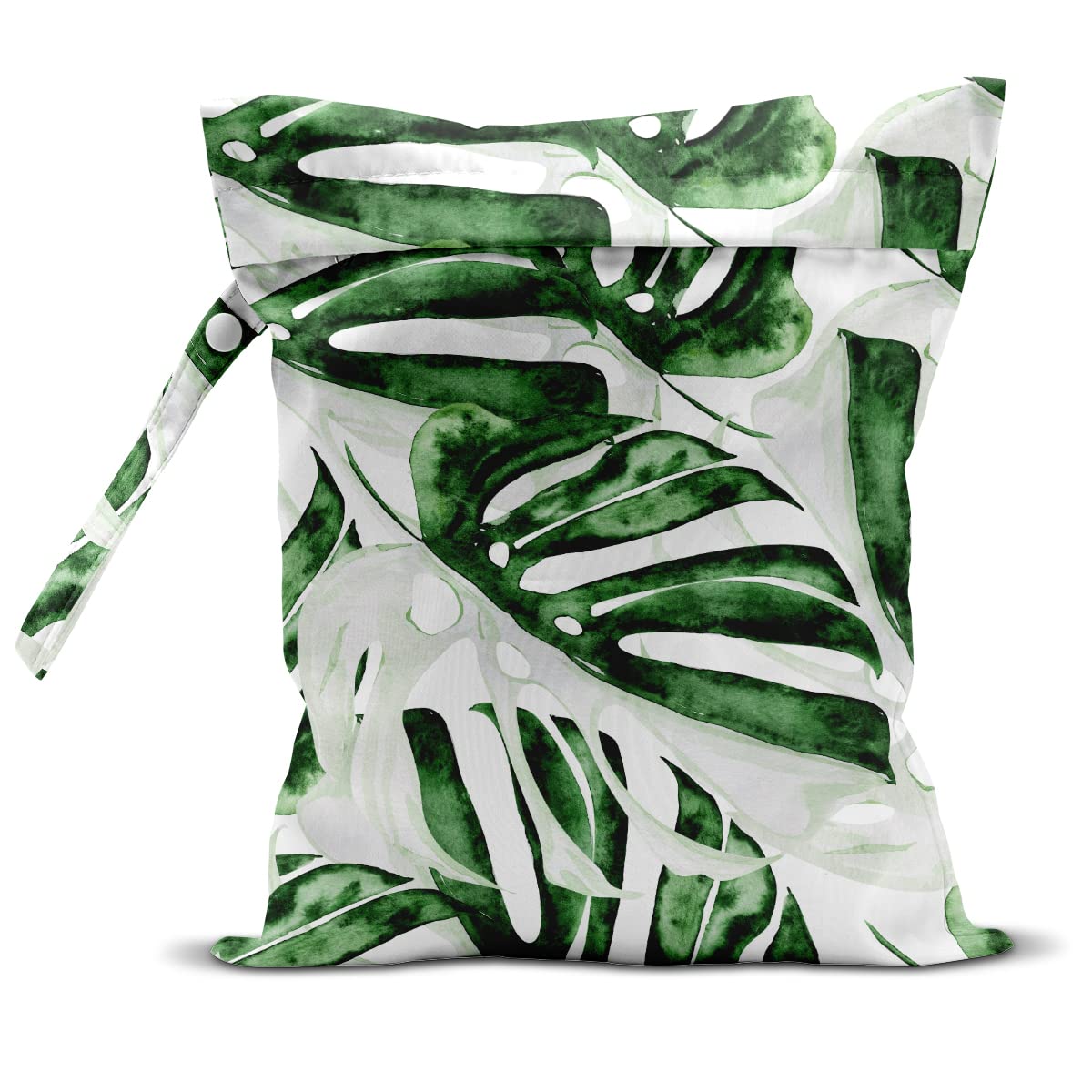 zcyxuuw Wet Bag, Wet Dry Bag, Wet Bag for Swimsuit, Travel, Beach, Pool, Diapers, Dirty Yoga Gym Clothes, Makeup Bag, Waterproof Tropical Palm Leaves Decor Jungle Palm Leaf Favors