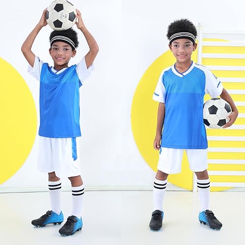 Miniatura 2 de Brooman - Tacos de fútbol para niños y niñas, zapatos deportivos con tacos para usar al aire libre