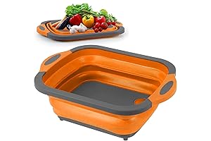 Collapsible Cutting Board: Prep Tub with Cutting Board for Efficiency in the Kitchen