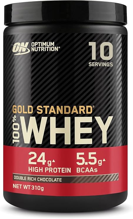 Optimum Nutrition Gold Standard 100 Percent Whey Muscle Building and Recovery Protein Powder with Naturally Occurring Glutamine and BCAA Amino Acids Chocolate Flavour and Vanilla Ice Cream Flavor
