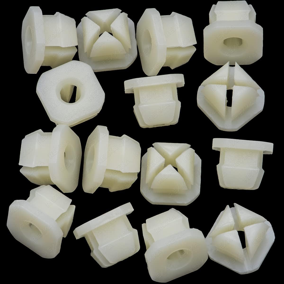 Rexka 15pcs Park/Turn Front Light Lamp Radiator Grille Retainer Nut Compatible with GM 347347 Buick Cadillac Chevrolet GMC Oldsmobile Pontiac