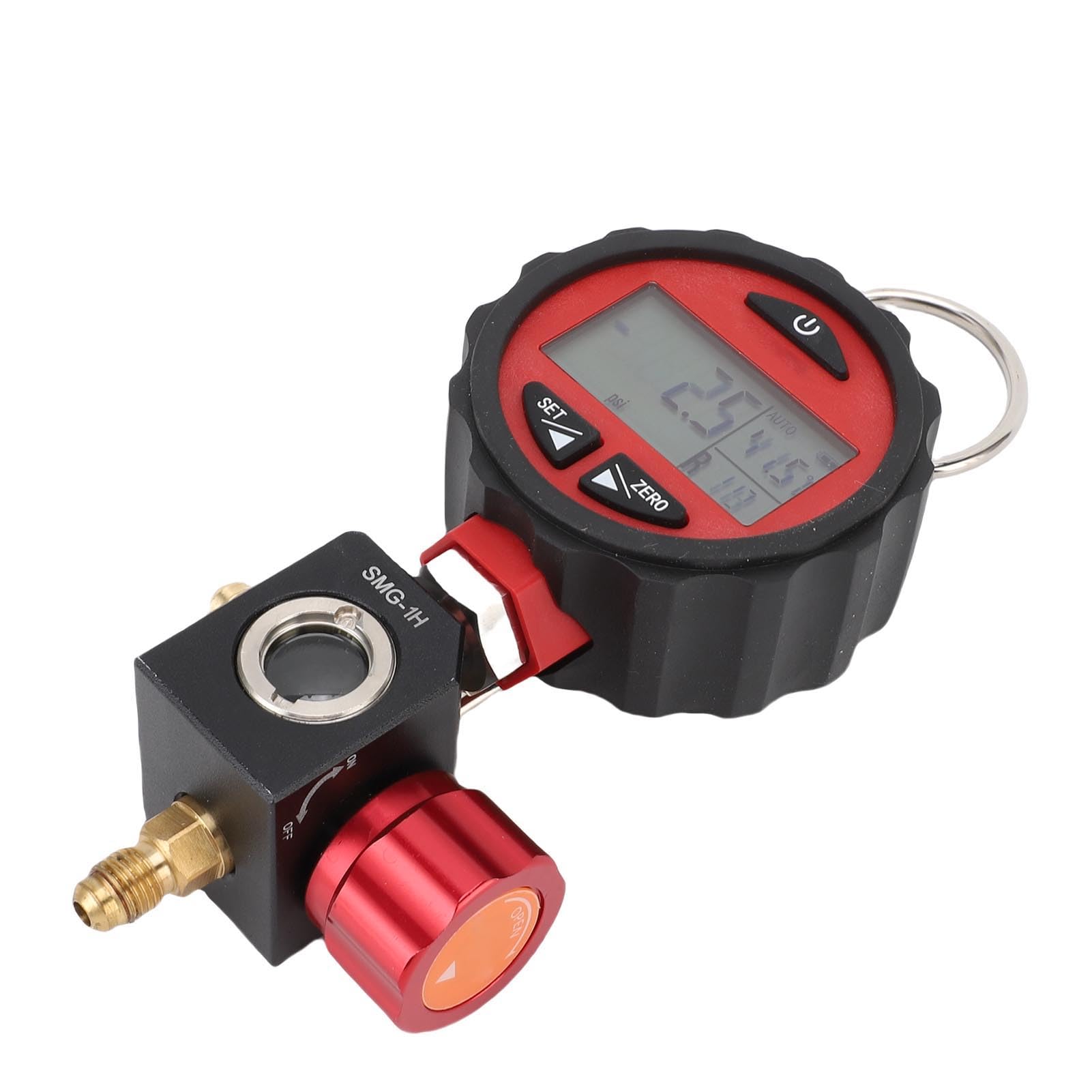 FTVOGUE Medidores Digitales HVAC, Manómetro Digital HVAC para Refrigeración Rango de Baja Presión -14,5 a 500 Psi, 87 Refrigerantes, 6 Unidades, Muestreo 1s para Técnicos de Aire Acondicionado