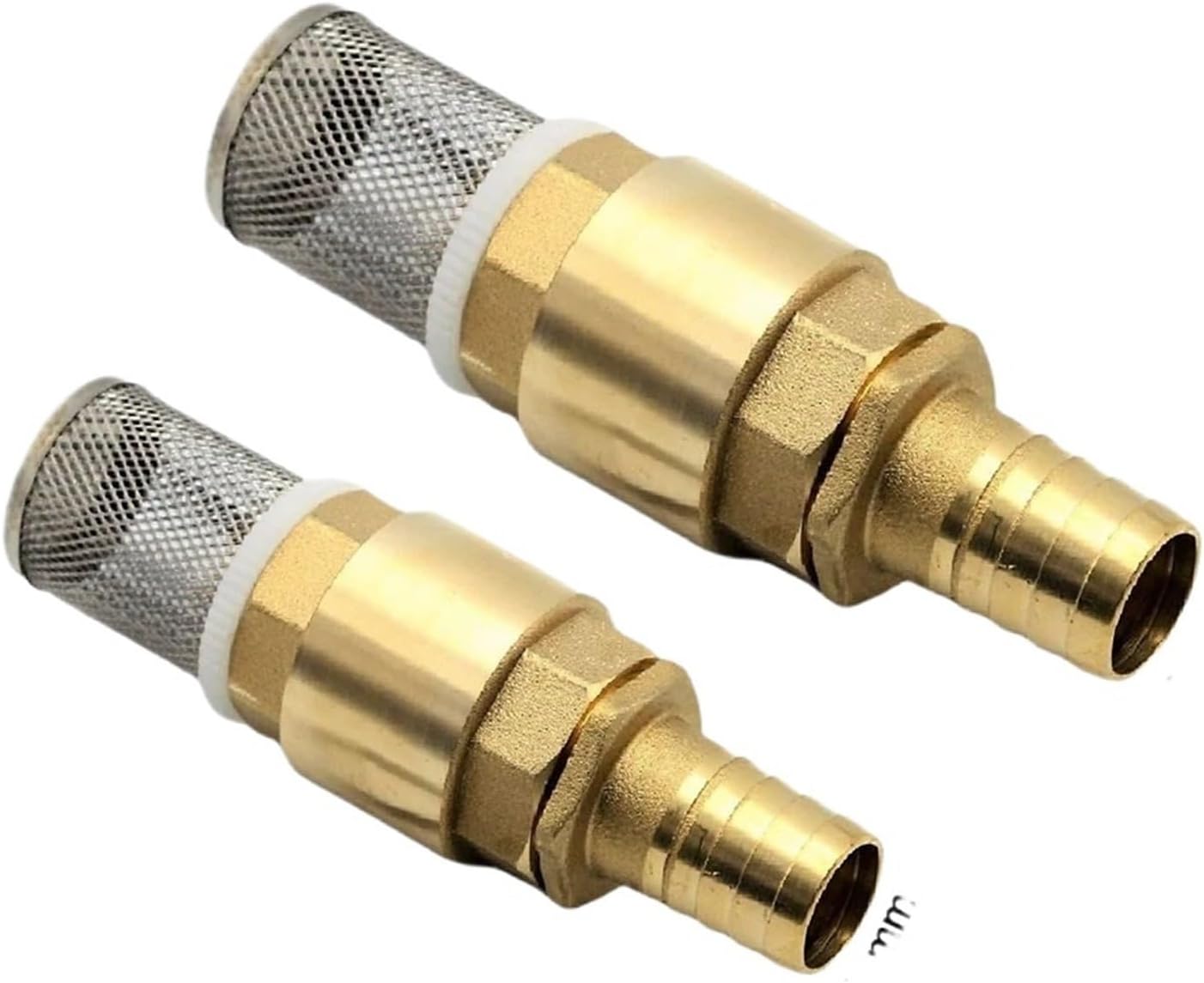 Brass Check Valve 3/4" And 1" Suction Strainer Foot Valve Kit Hose Connection Adapter For Stop Water/Control Water Flow(DIA 25mm)