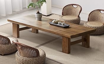 Japanese Style Sheesham Wood Coffee Table for Living Room, Dining Room, Bedroom, Kitchen, Office Home Decor (100x50x38)