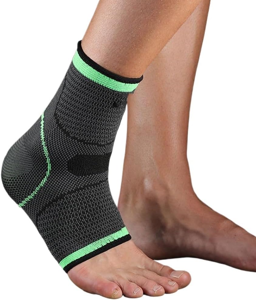 1PCS 3D Compression Nylon Ankle Support Protector Football Basketball Ankle Brace Protective(D,XXL-XXXL)
