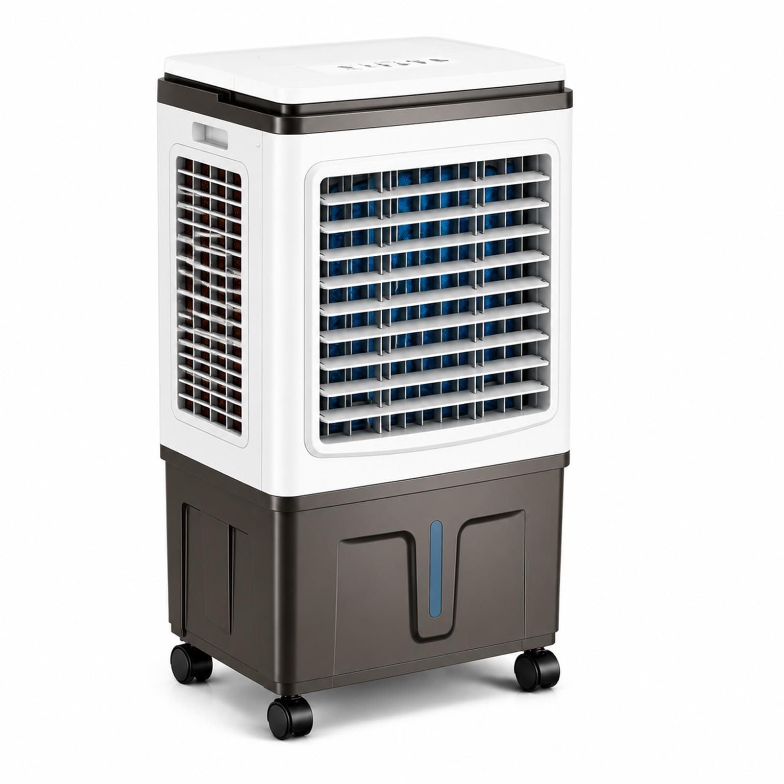 Sunseota Evaporative Air Cooler with Hydro-Chill Technology, Portable Swamp Cooler with Humidifier, 40L Large Water Tank, Quiet Cooling Fan with Wide Airflow and 120° Oscillation 40L