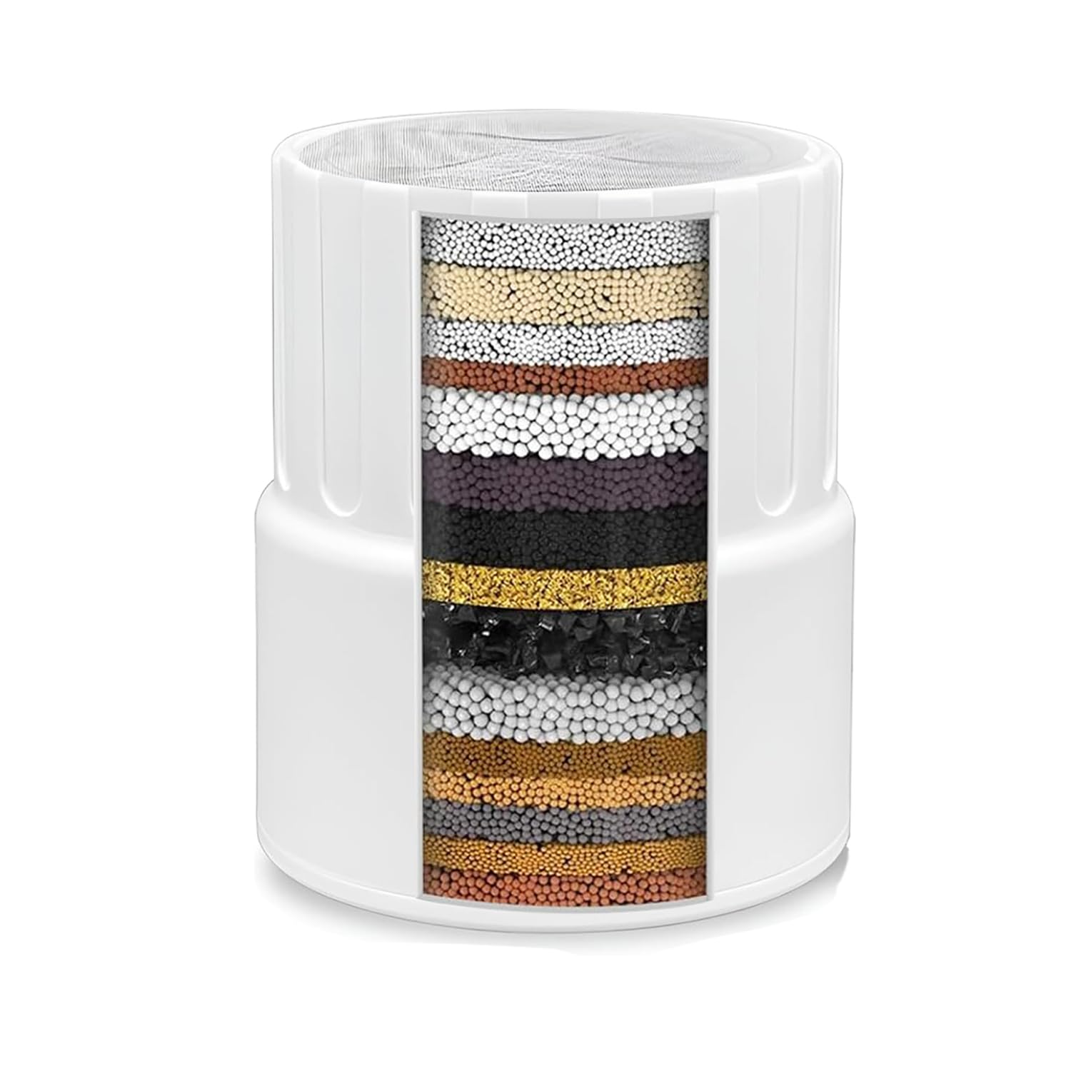 Filtro de repuesto para cabezal de ducha, compatible con cabezal de ducha filtrado JOLIE, filtro de etapa multicapa para agua dura, elimina cloro y sustancias nocivas. (1 unidad)