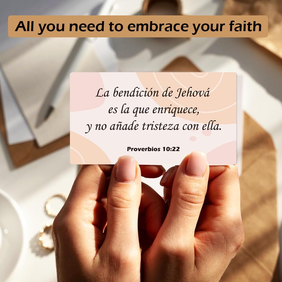 Miniatura 2 de Regalos motivacionales cristianos españoles  Tarjetas inspiradoras de oración en español  60 tarjetas de oración únicas con versículos de la Biblia,