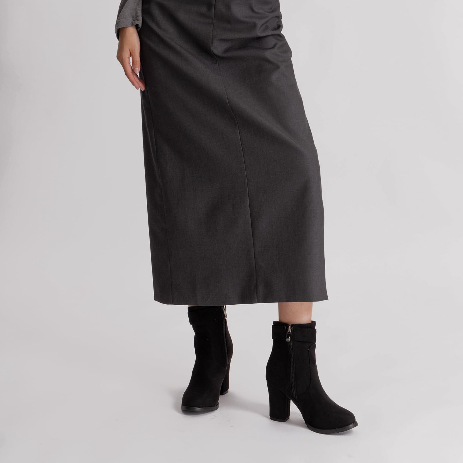 Onewus Stivaletti da donna alla moda con tacco medio
