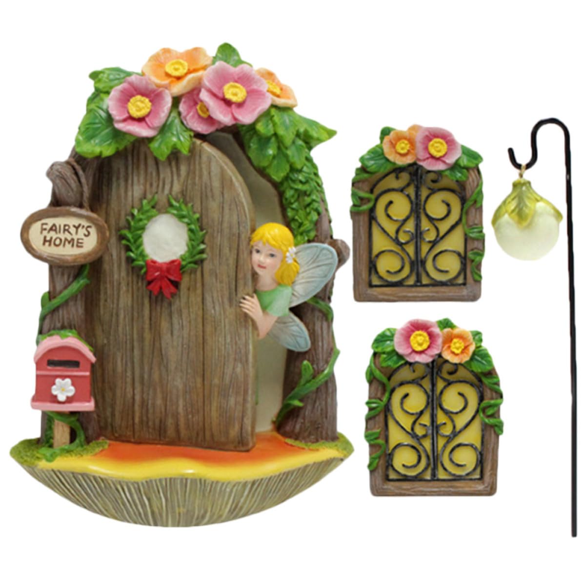 Ventana de resina luminosa para dar un toque mágico y realista a tu jardín