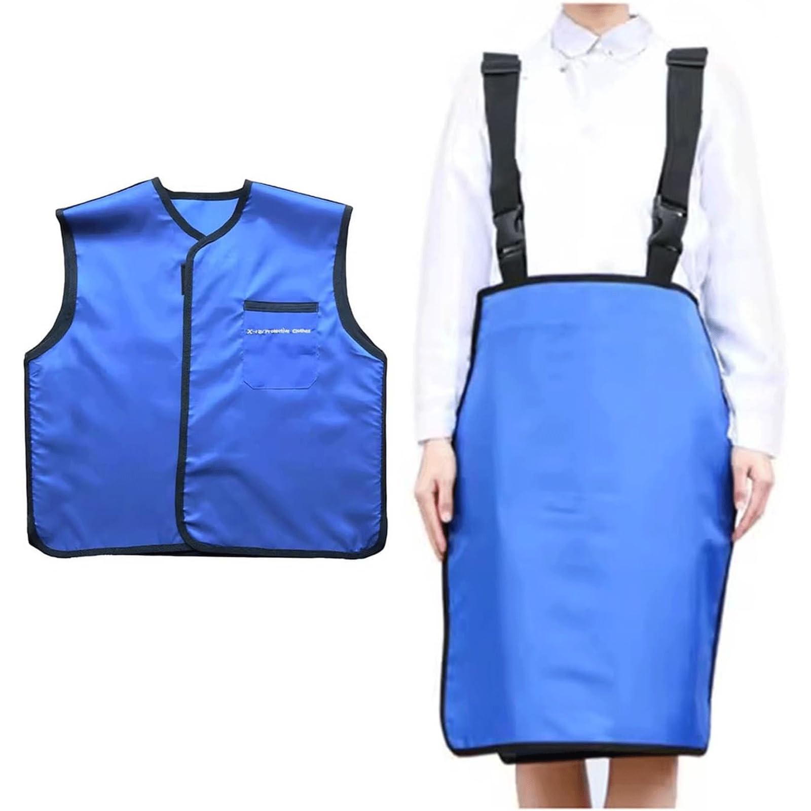 Chaleco de Plomo Escudo de Ropa de Plomo Ligero para hospitales dentales, Chaleco de Plomo Dividido y Delantal de Plomo, Ropa de Plomo para protección radiológica