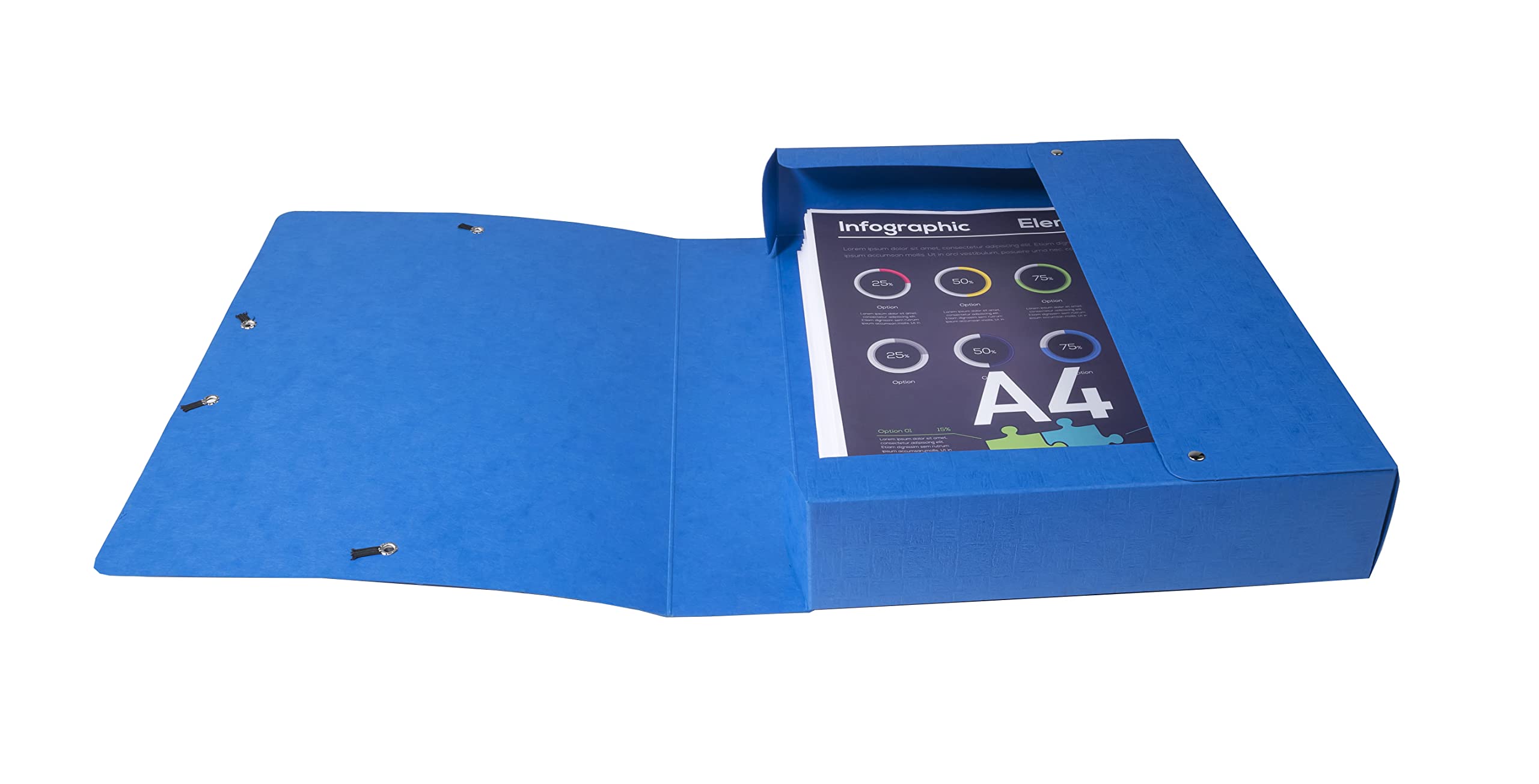 Boite de classement exabox dos 60mm carte lustree scotten nature future