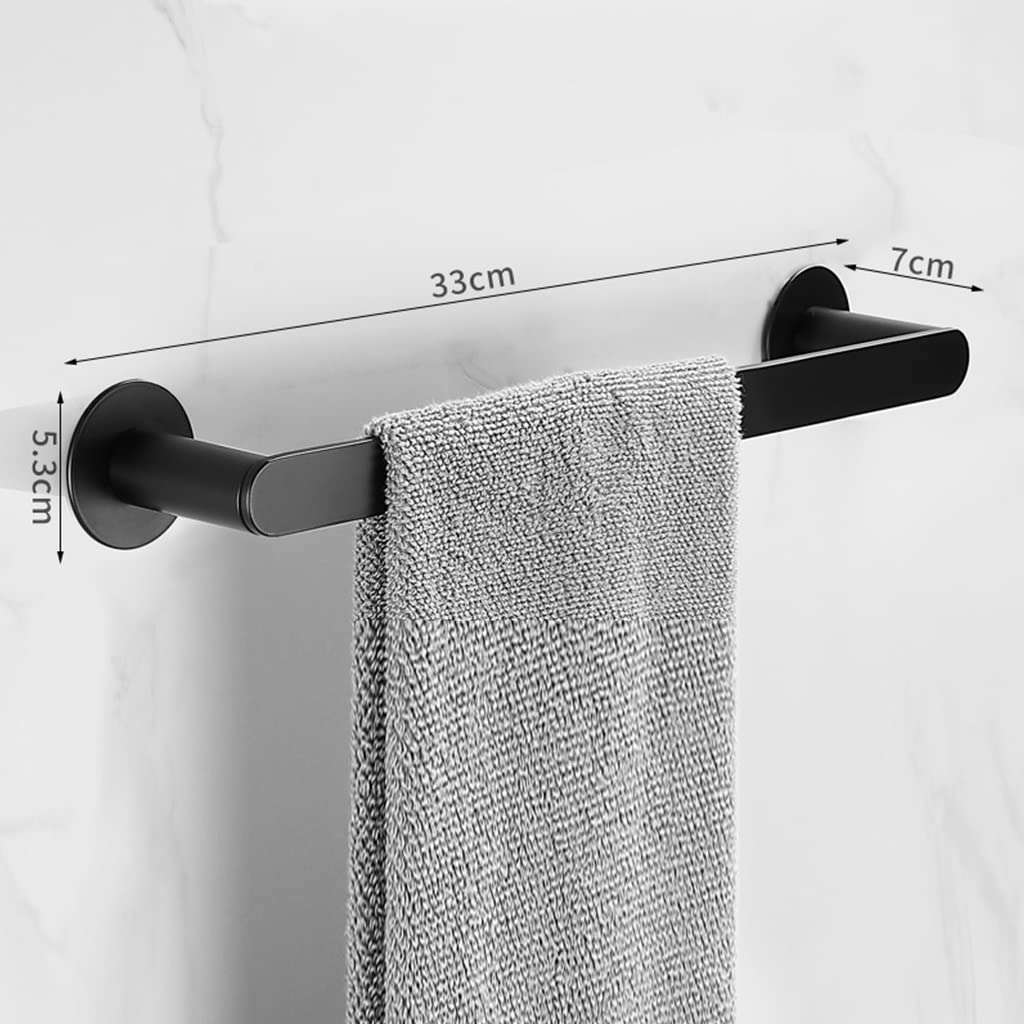 Toalleros Toallero Negro Claro Nórdico, Baño Baño Varilla Única Toallero Alargado Toalleros/Varilla Única Negra de 33 Cm