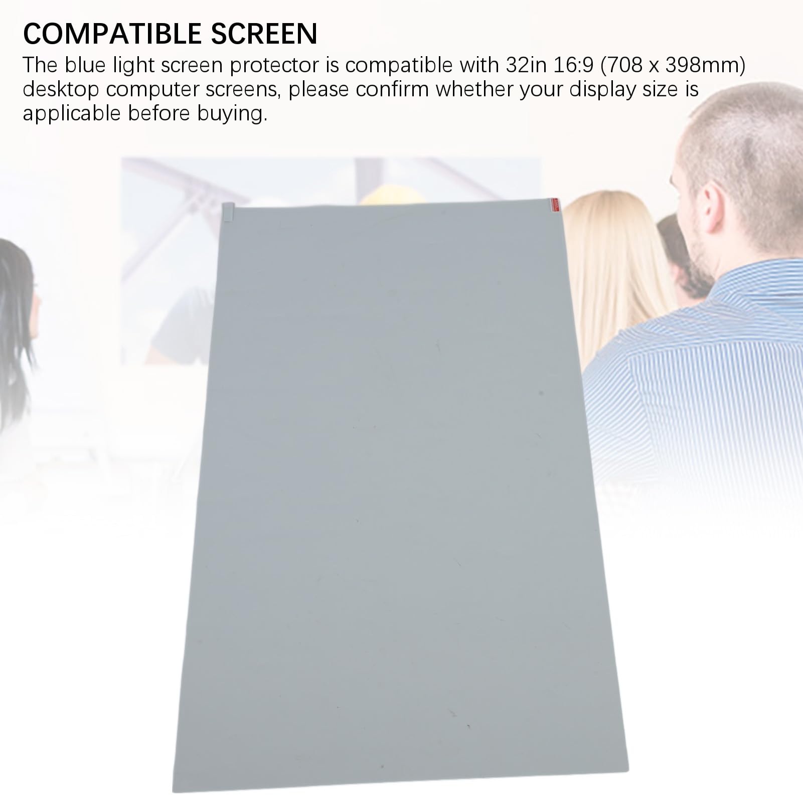 Cryfokt Filtro per Schermo a Luce Blu per PC per Display da 32 Pollici, Riduce L'affaticamento degli Occhi e il Mal di Testa, Ideale per Impiegati e Programmatori, Facile Installazione