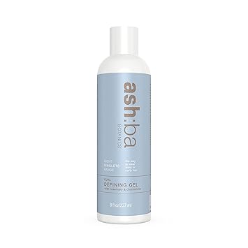Ashba Botanics Curl Defining Gel (237 ML) for Long Lasting Natural Curls | Non-Sticky, Lightweight, Reduces Frizz, Medium-Strong Hold with Amino Acids, Jojoba | For Men & Women | Paraben, Silicone Free | Premium Ingredients
