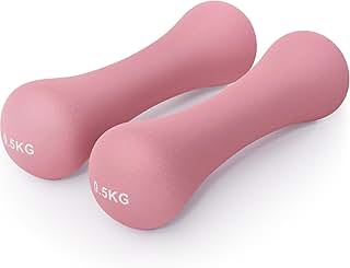 Core Balance Neoprene Bone Dumbbells Set Of 2 Cast Iron Hand