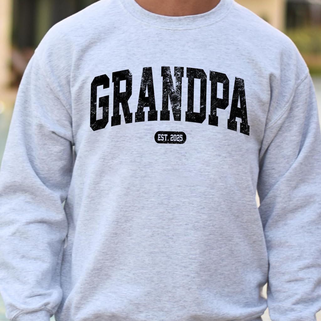 Personalized Dad EST Sweatshirt, Custom Year Crewneck for Father, Unique Gift for Dad, Family Matching Outfit - Image 5