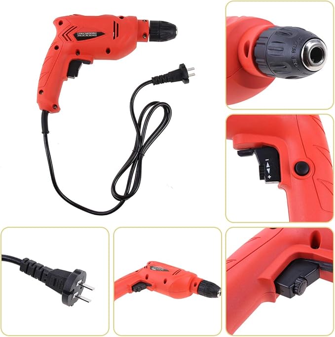 Taladro Eléctrico Multifunción 220V Jwn 700W para Madera y Metal miniatura 3