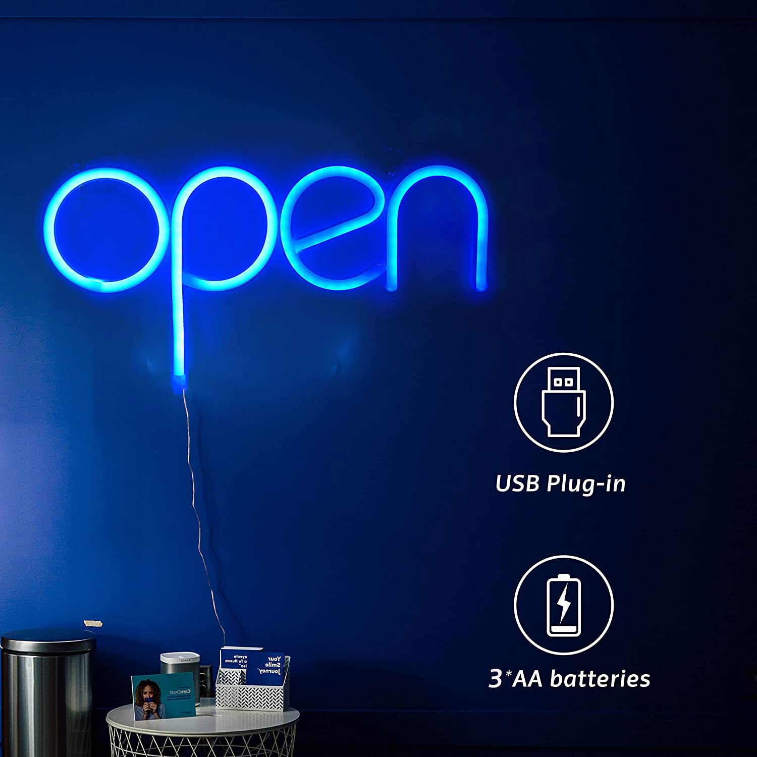 LED Neon Open Sign, 13.8