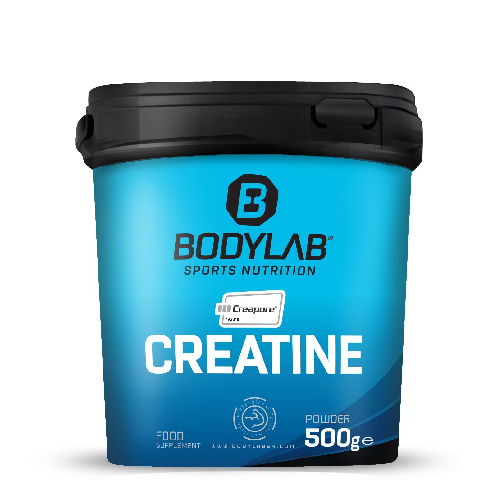 Bodylab24 Creatine Creapure® Pulver 500g, reines Kreatinmonohydrat als hochwertiges Creapure®