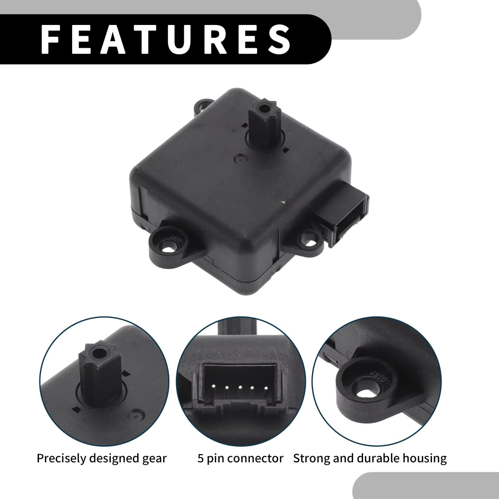 Attuatore Porta HVAC Compatibile con Saturn per Sky 2007-2010 HVAC Miscela Attuatore Riscaldatore Aria Porta Motore Ricambi Auto 10397102