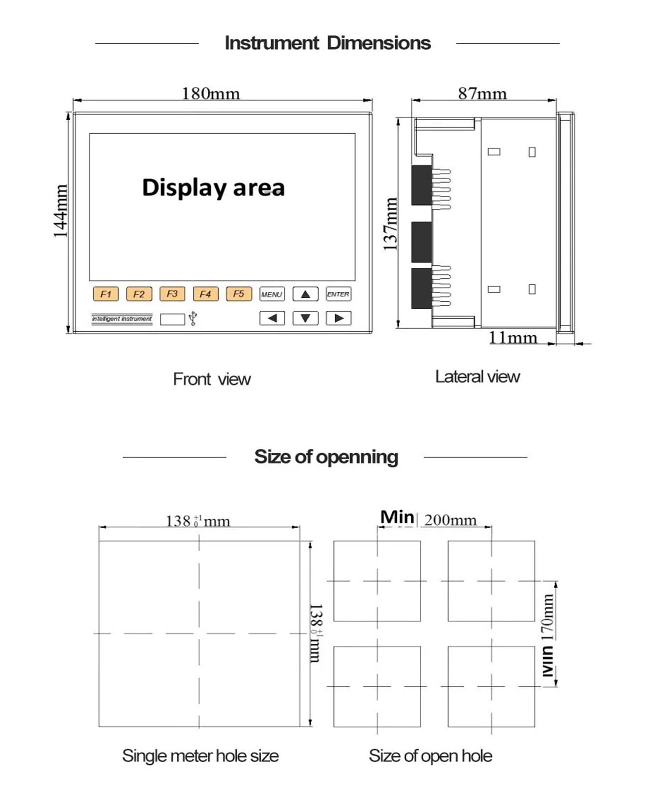 Mehrkanal-Datenlogger, Rekorder, Diagramm, Daten, Kurven, Speicherung, Temperatur, Druck, Luftfeuchtigkeit, Strom, Spannung, Datenlogger, 16 Kanäle(4 Channels (220VAC))