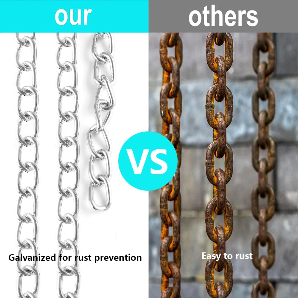Silver Jack Chain For Hanging Stainless Steel Utility Chain - View #3
