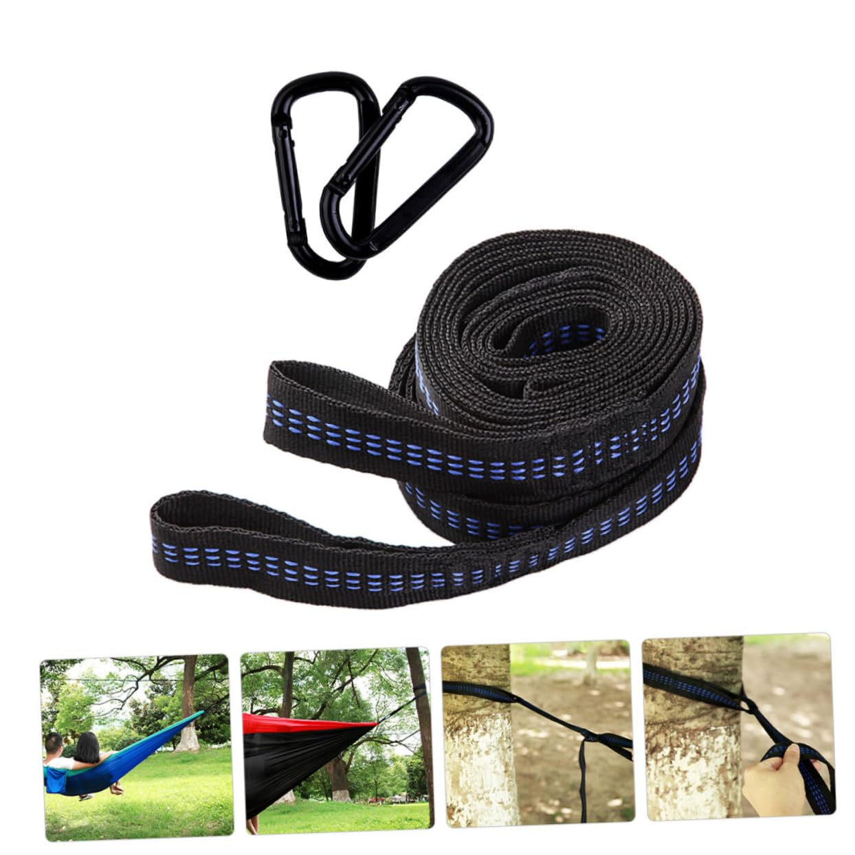 CIYODO Hammock Fixing Tools 1 Set Swing Tree Strapping Ropes Swing Straps for Tree Branch Safe Polyester
