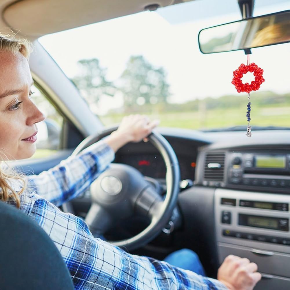 PH PandaHall 20pcs Natural Gemstone Chips Pendant Decoration Stone Bead Keychain Charms with Lobster Clasps Alloy Sea Animal Pendant Keychain for Bag Jewelry Keychains Ornament Decor - Image 5