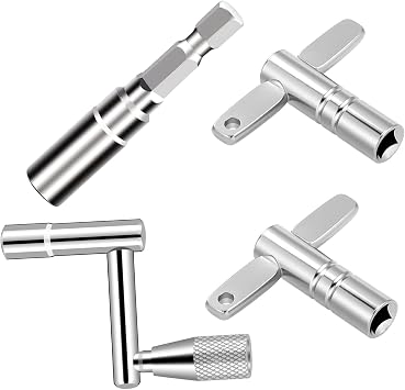 Drum Key Set, Speed Drum Key, Standard Drum Keys And Drill Bit Drum Key Tuner Percussion Hardware Tool for Drum Accessories