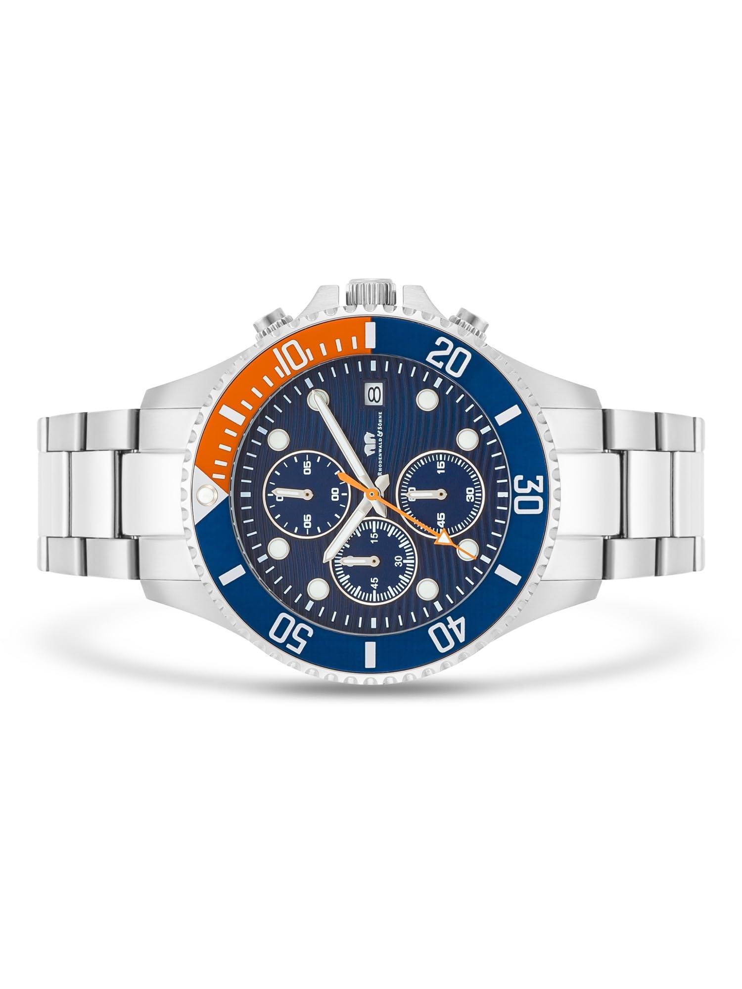 Rhodenwald & Söhne Herren Uhr Edelstahl Silber Quarzwerk 5 ATM