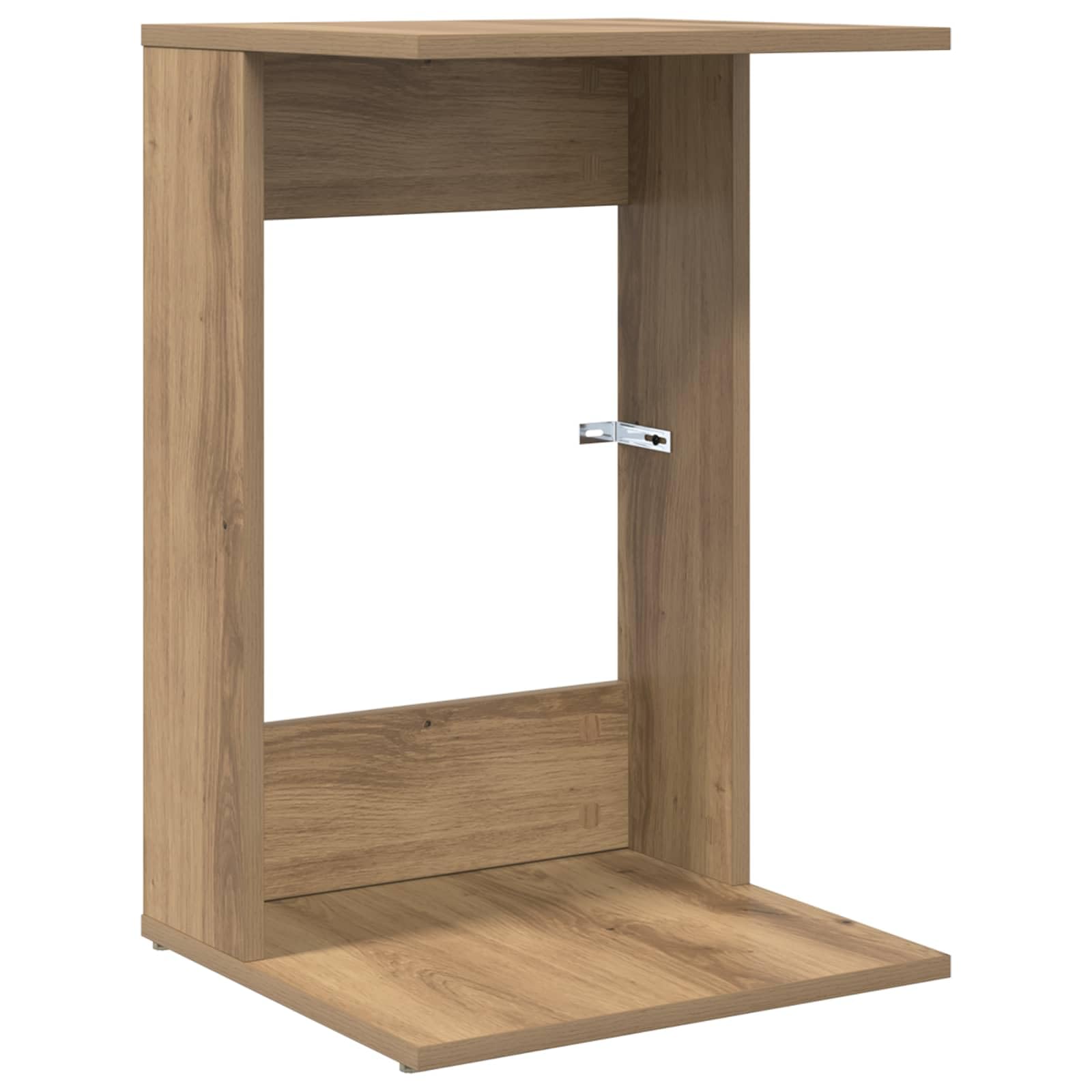 Mesa auxiliar de roble Artisan, 40 x 38 x 62,5 cm, moderna mesa de centro de madera, mesa rectangular para salón y oficina, mesa de café estable para sofá y sillón