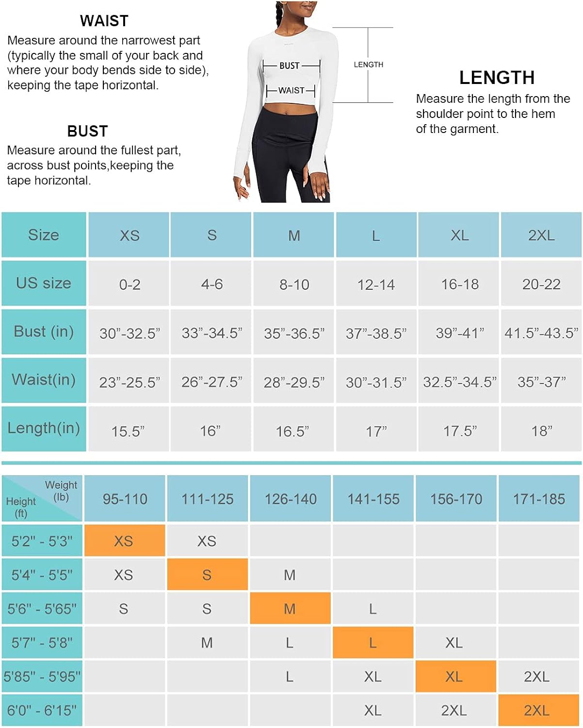 BALEAF Women's Long Sleeve Crop Top Slim Fit Workout Shirts for Running Gym Yoga : Clothing, Shoes & Jewelry
