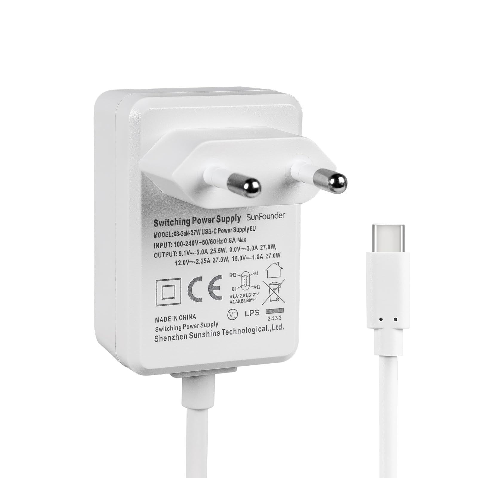 Alimentatore Per Raspberry Pi 5/4/3 - 5V 4.1A 20.5W Con Interruttore | USB-C Power Supply - Foto 10