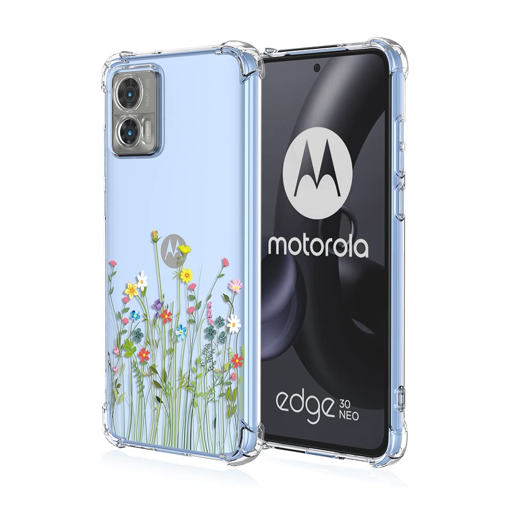 Qiinogow Cover Compatibile con Motorola Edge 60 Pro, Custodia per Telefono Slim Fit con Traslucido Opaco, Case Protettiva in Antimpronta,Antiurto-TPU (Blu