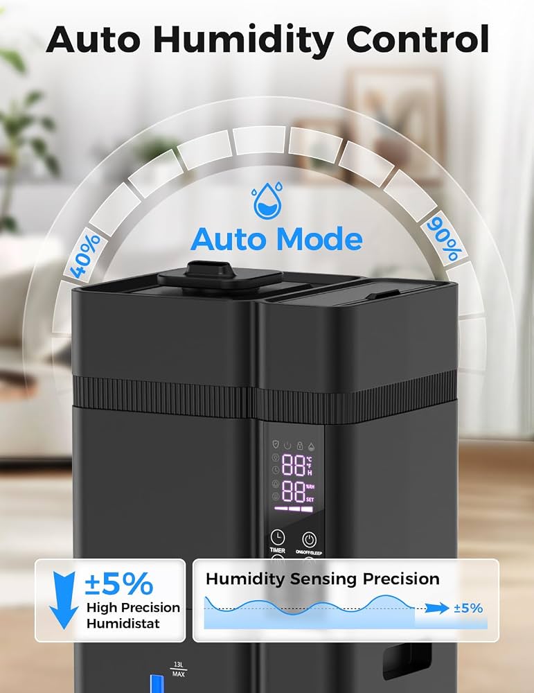 Amazon.com: 13L/3.43Gal Humidifier Large Room, 800ft² Coverage