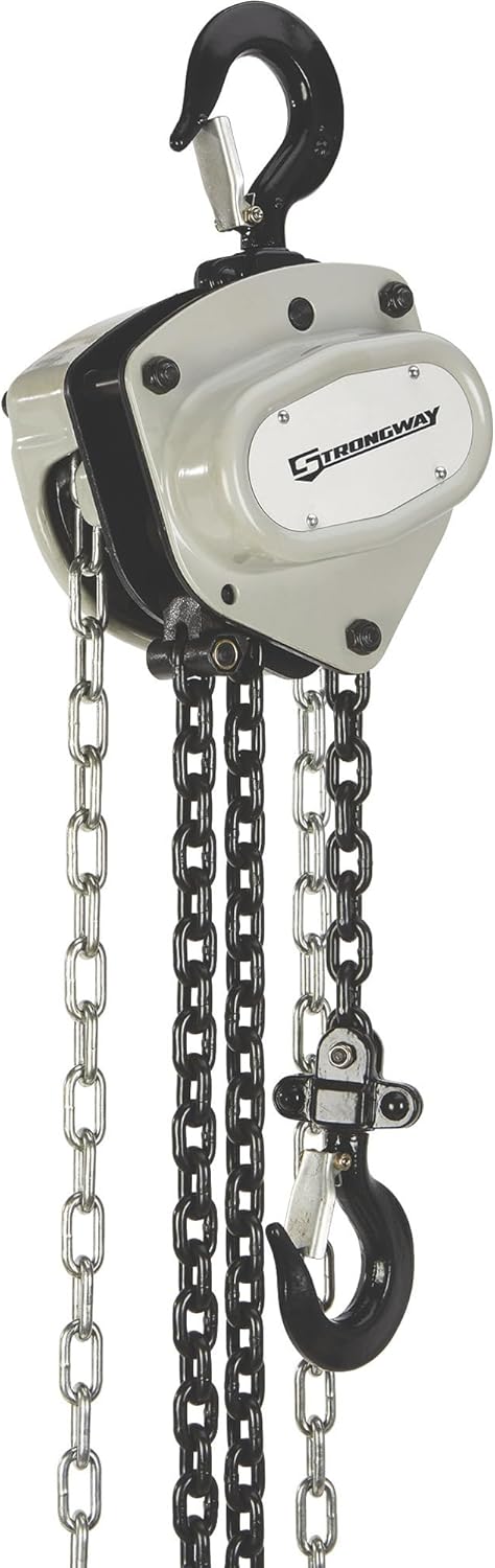 Strongway Manual Chain Hoist with chains and hooks