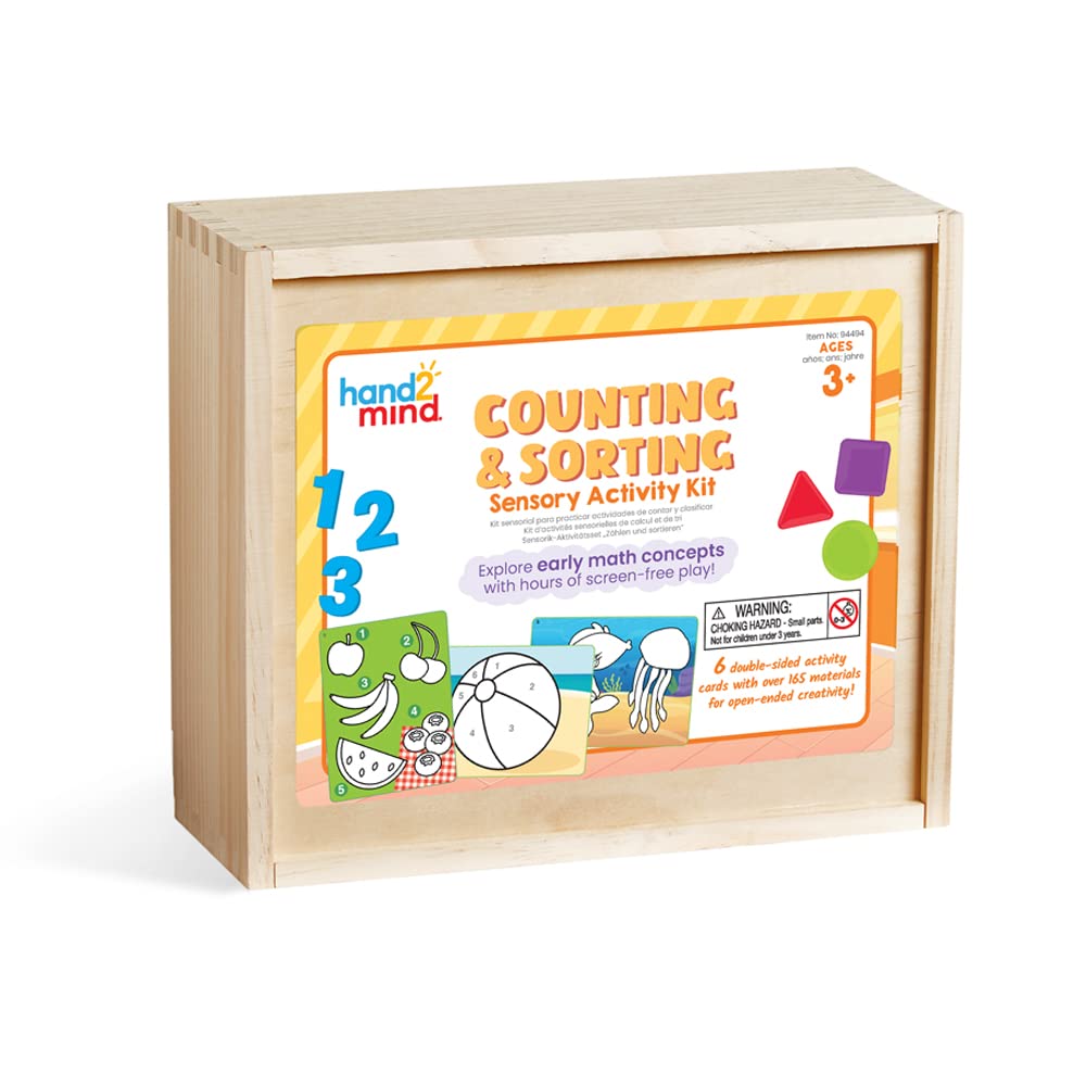 Learning Resources Kit de Actividades para Contar y clasificar, Juego con Piezas Sueltas, Juguetes sensoriales, motricidad Fina, Juguetes para Aprender a Contar, Juguetes Montessori, 3+