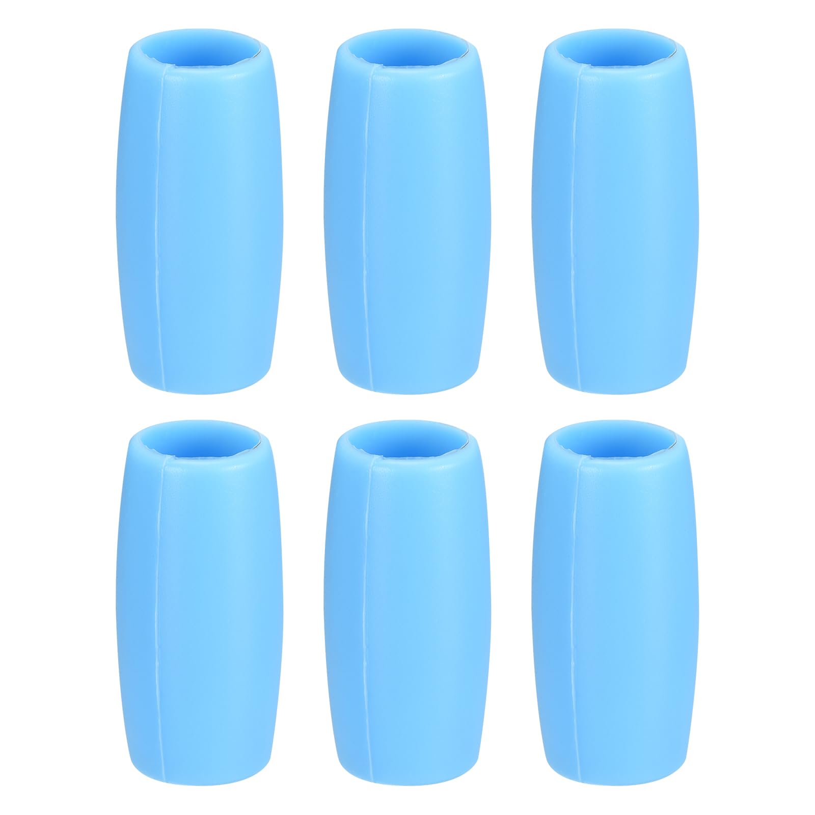 Couvercle de paille en métal réutilisable et lavable x6 bleu clair