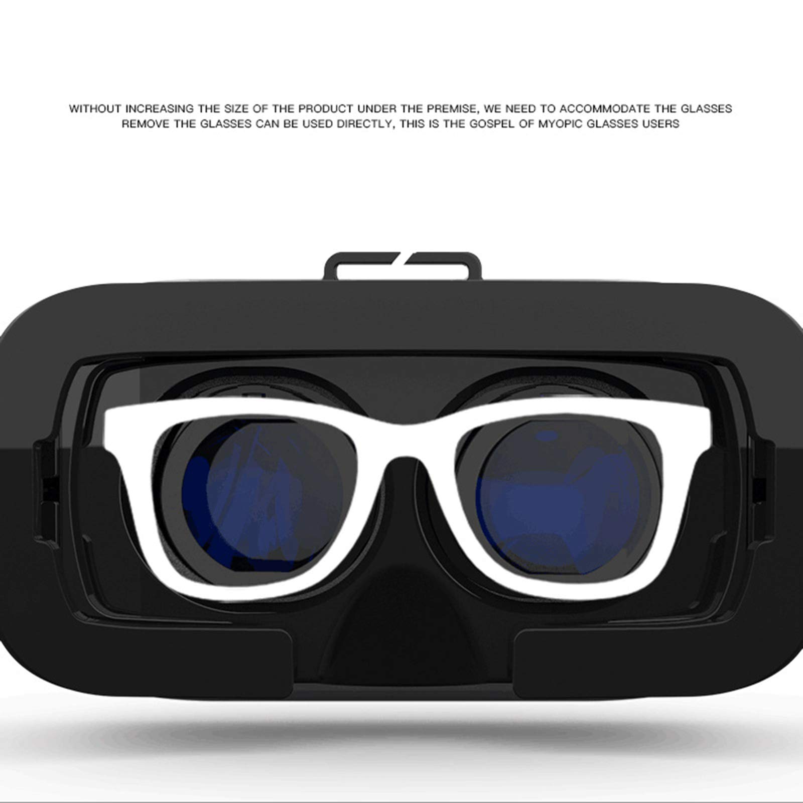 Gafas VR Compatibles con 3.5-5.8 Pulgadas para iOS y para Teléfonos Android, VR Gafas de Realidad Virtual, Disfruta de los Mejores Juegos y Videos RV, 360 y 3D