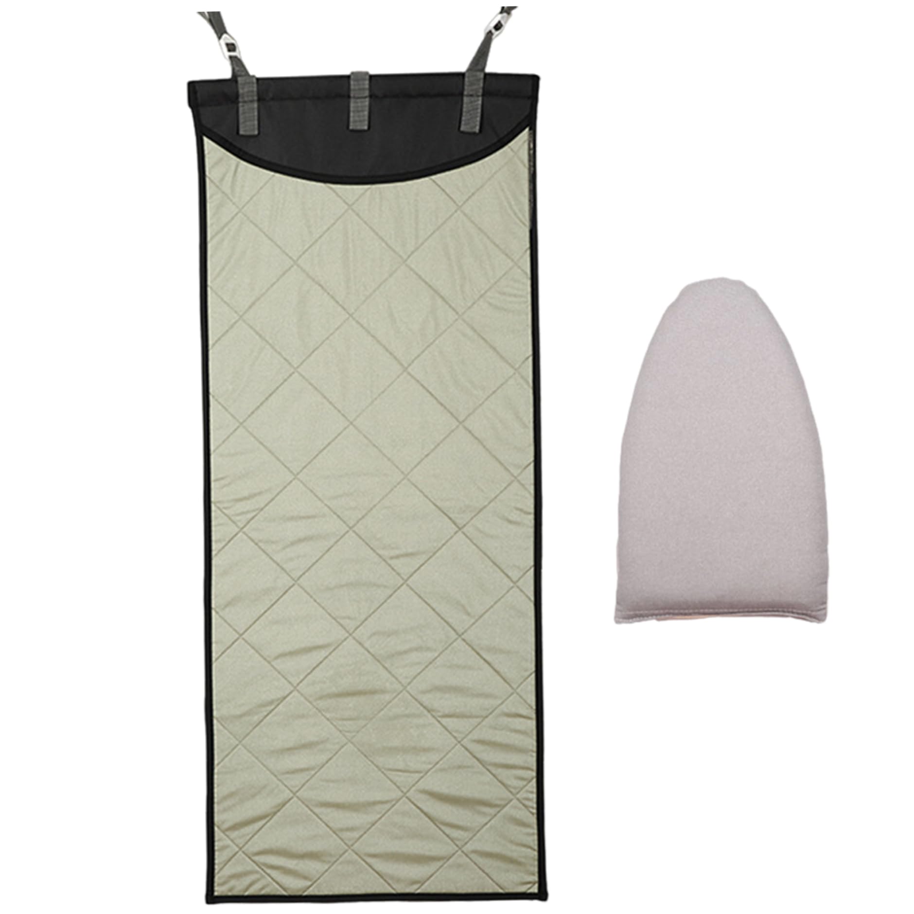Tabla De Planchar para Colocar sobre La Puerta Tapete De Planchado Vertical Y Horizontal De 45x19 Inch Almohadilla para Vaporizador De Ropa Resistente Al Calor con Guante De Vapor Portátil