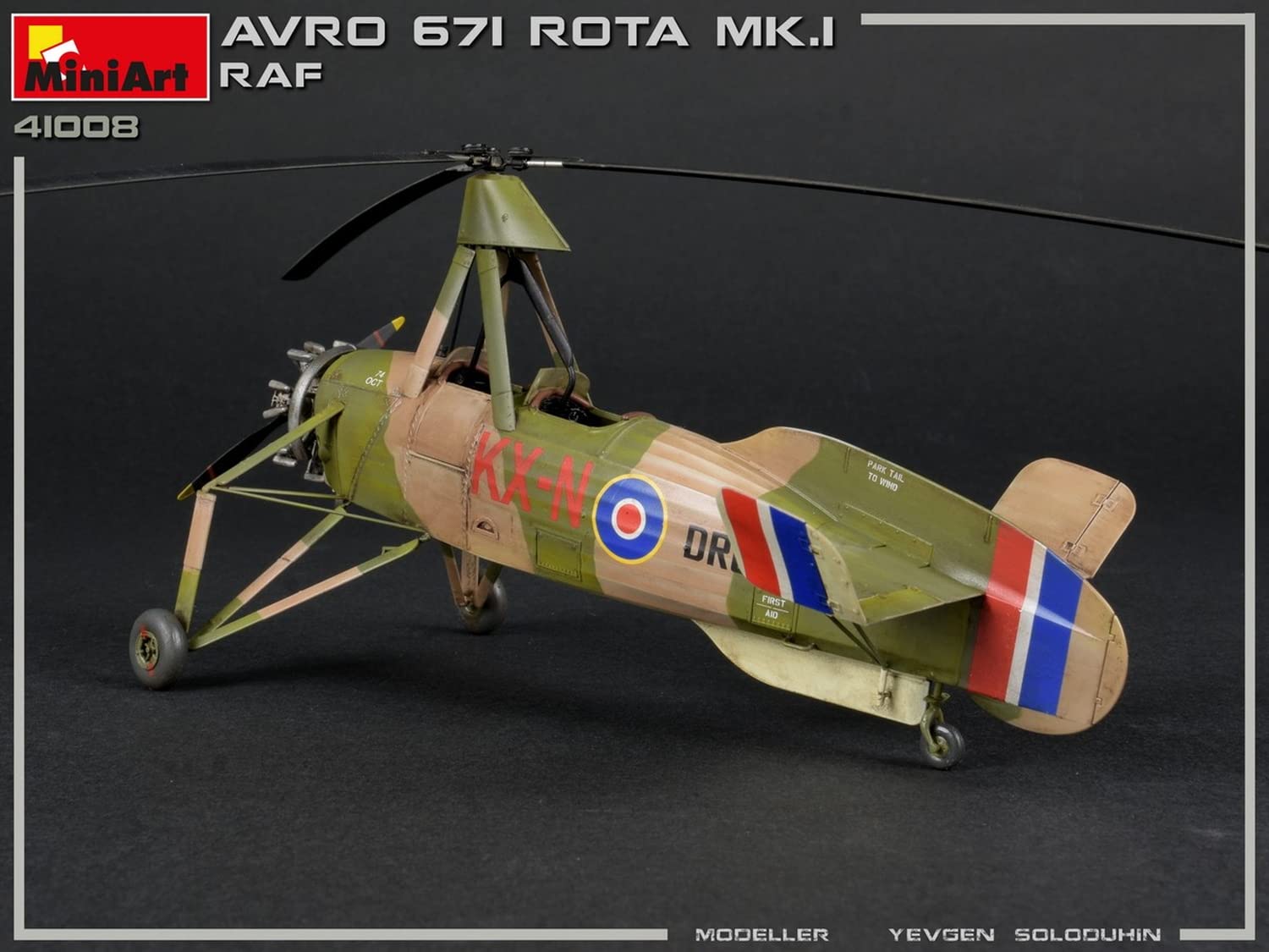 Miniart MA41008 Modellino Veicolo da Guerra In Plastica da Montare, Avro 671 Rota Mk.I Raf, Scala 1:35