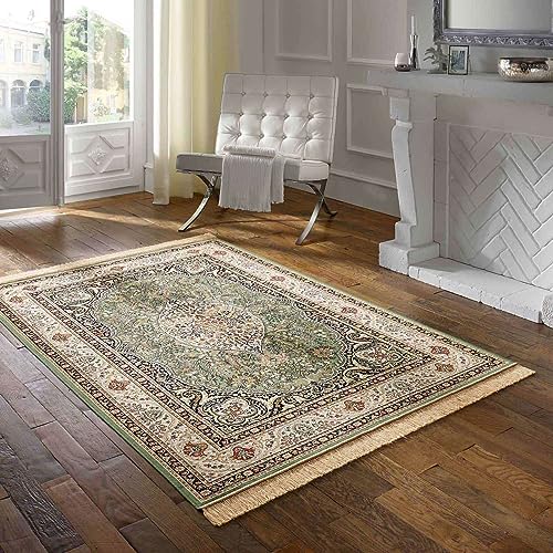 Taracarpet Teppich Palazzo Royal Lilian grün 160x230 cm Kurzflor Orientteppich für Wohnzimmer...