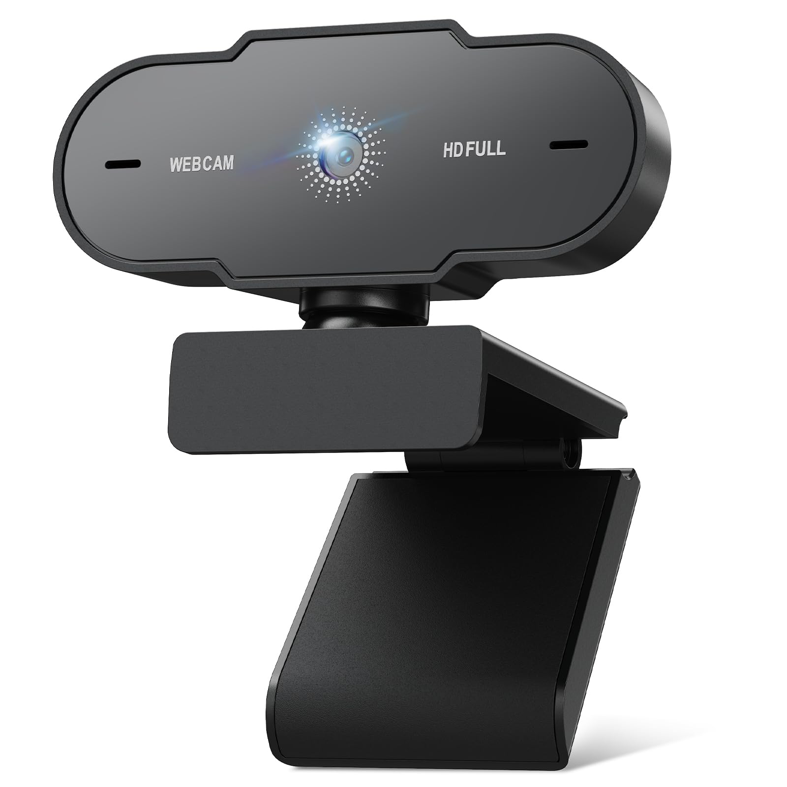 veorkide Webcam PC con Microfono Full HD 1080P - Web Camera PC USB Fuoco Fisso 30 FPS Videocamera Anti-Rumore per Laptop Desktop Youtube Streaming Skype Zoom Teams MacOS Windows Linux